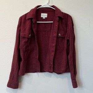 American Eagle Plaid Button-Up Shirt | Size XS